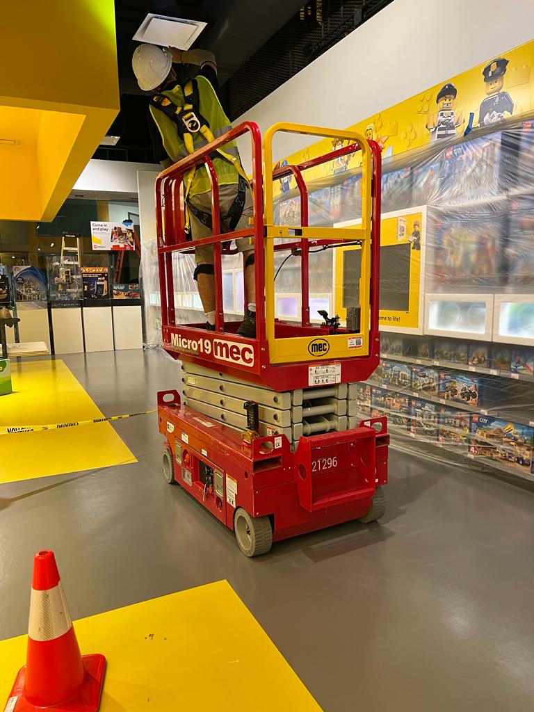 LEGO Store — Micro19 lift with full safety containment