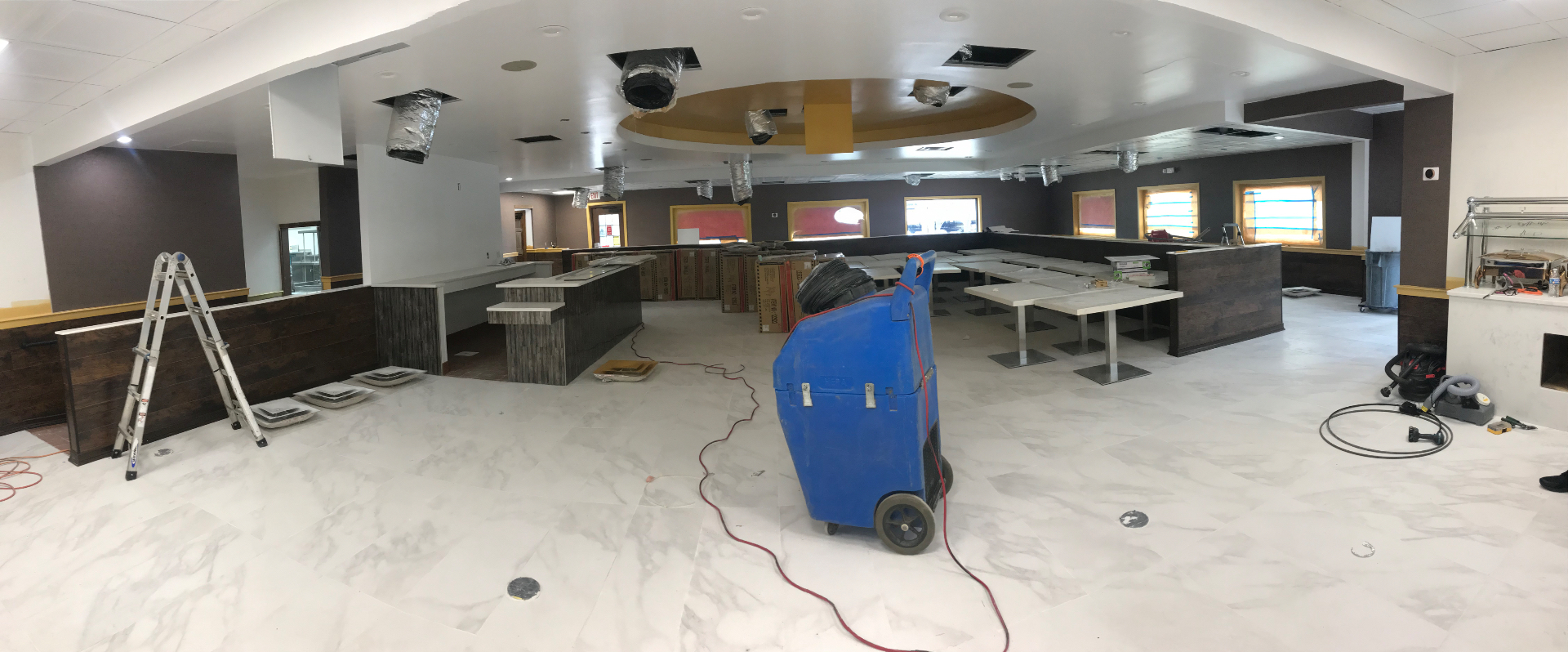 Restaurant remodel — full HVAC duct cleaning